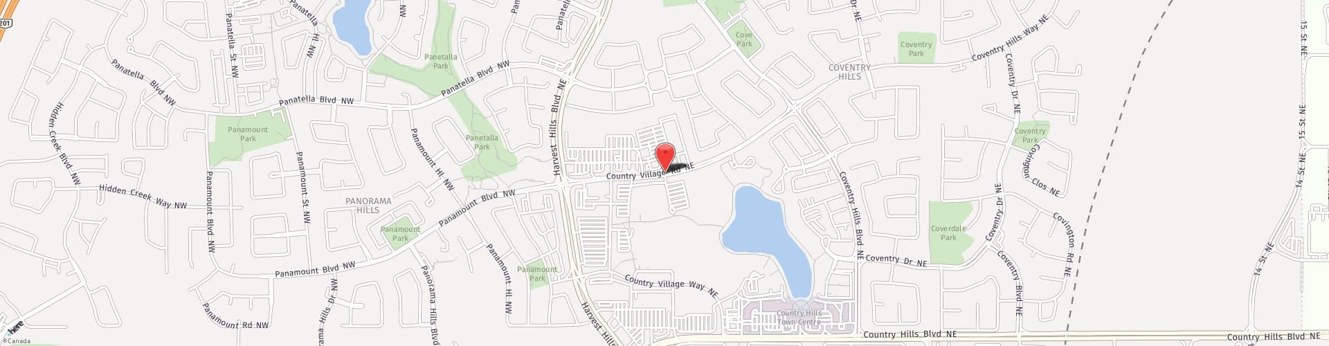 Location Map: 130 Country Village Rd NE Calgary, Alberta T3K 6B8